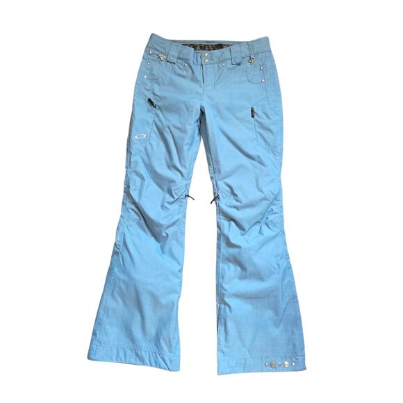 Oakley Gretchen Bleiler Signature Series Snowboard Ski Blue Snow Pants, Sz Small - Picture 1 of 13